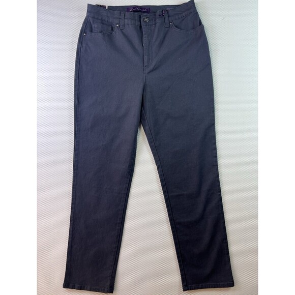 2 Pairs Gloria Vanderbilt Amanda Jeans Pink & Charcoal Grey Womens 10 NWT - Picture 8 of 16